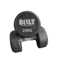 Bolt Strength Commercial Round Dumbbells (Pro) (Grey) 10 Bolt Strength Commercial Round Dumbbells (Pro) (Grey) -Core Fitness Gear 4 2