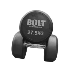 Bolt Strength Commercial Round Dumbbells (Pro) (Grey) 9 Bolt Strength Commercial Round Dumbbells (Pro) (Grey) -Core Fitness Gear 5 1