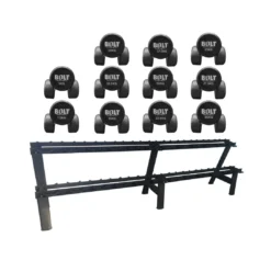 5-30KG Commercial Round Dumbbells Set (Storage Rack Option Included)