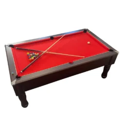 Accupro Supreme Slate Bed Pool Table (Walnut) -Core Fitness Gear Accupro Supreme Slate Bed Pool Table Walnut 2 1