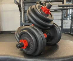 Dumbbell Set -Adjustable (2 X 15kg) -Core Fitness Gear Adjustable dumbbells on 601 bench 6 1