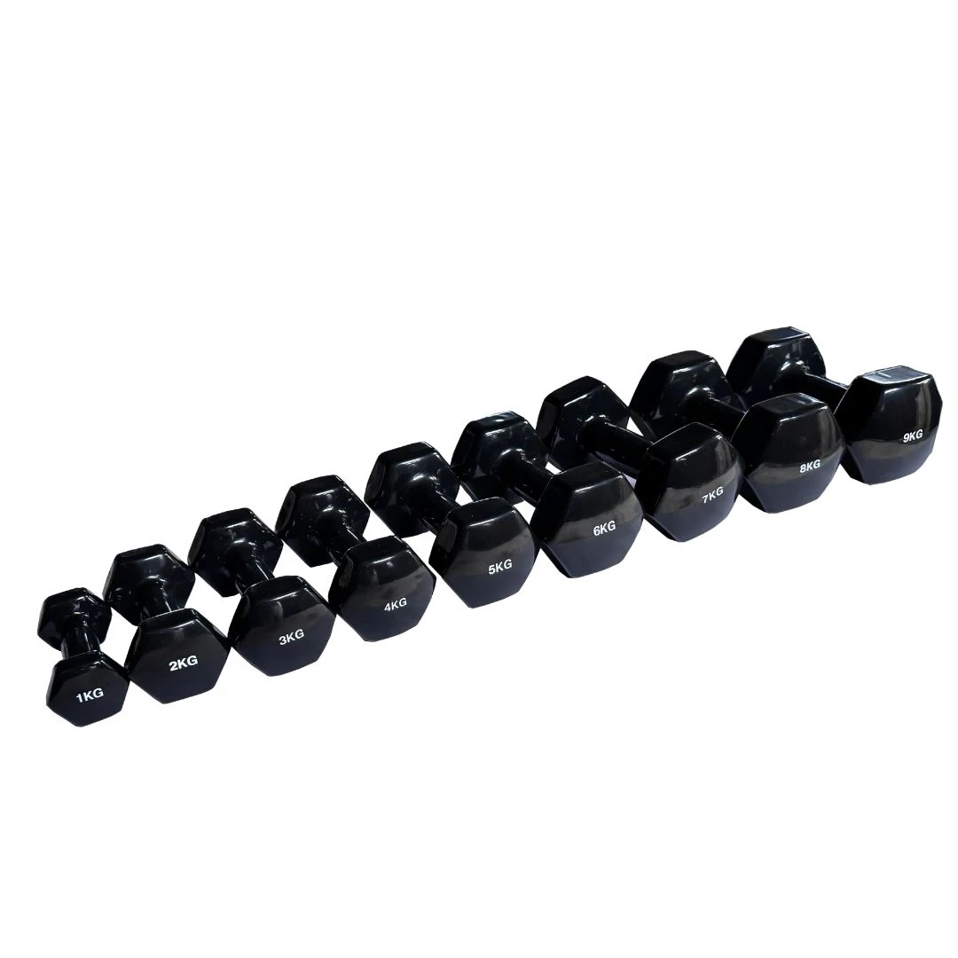 Black Neoprene Dumbbells (Sold In Pairs) 2 Black Neoprene Dumbbells (Sold In Pairs) - Image 2