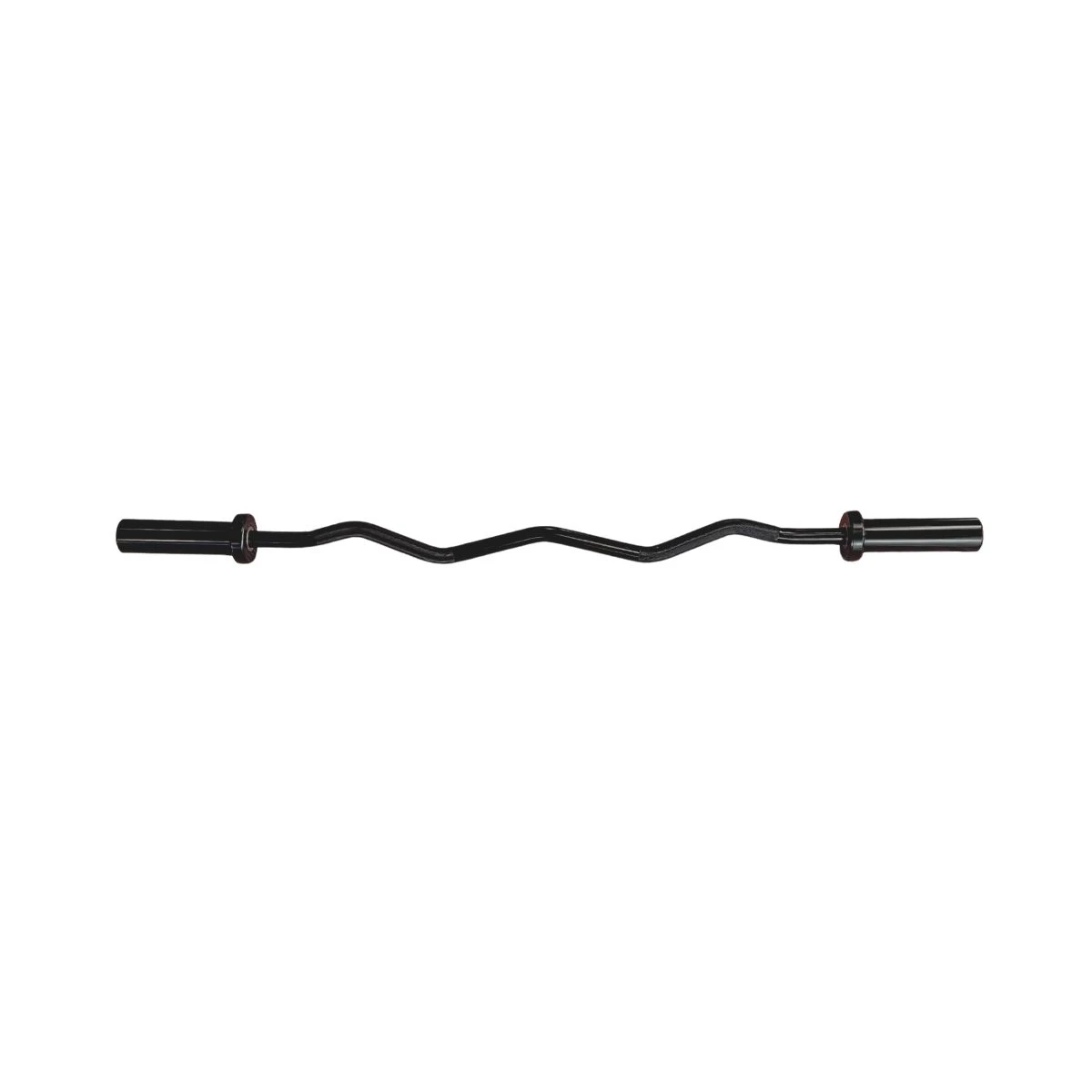 Olympic EZ Curl Bar (Black/Chrome) 2 Olympic EZ Curl Bar (Black/Chrome) - Image 2