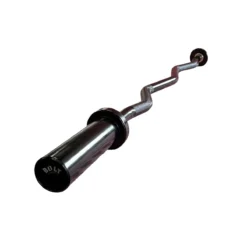 Olympic EZ Curl Bar (Black/Chrome) 8 Olympic EZ Curl Bar (Black/Chrome) -Core Fitness Gear Bolt BLACK EZ CURL BAR