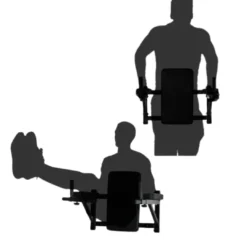 Bolt Strength Wall Mounted Dip Station / Leg Raise -Core Fitness Gear Bolt Strength Wall Mounted Dip Station Leg Raise 2