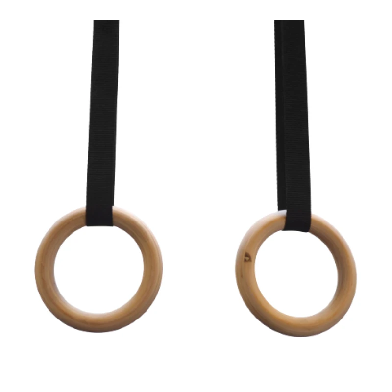 Wooden Gym Rings (Pair) 1 Wooden Gym Rings (Pair)