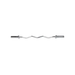 Olympic EZ Curl Bar (Black/Chrome) 7 Olympic EZ Curl Bar (Black/Chrome) -Core Fitness Gear EZ Curl Olympic Bar Silver