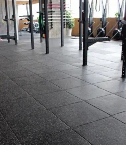 Easy Clean 20mm Black Flooring With Green Fleck 7 Easy Clean 20mm Black Flooring With Green Fleck -Core Fitness Gear Easy Clean 20mm fleck