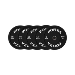 Forza Black Bumper Plate Set (100kg)