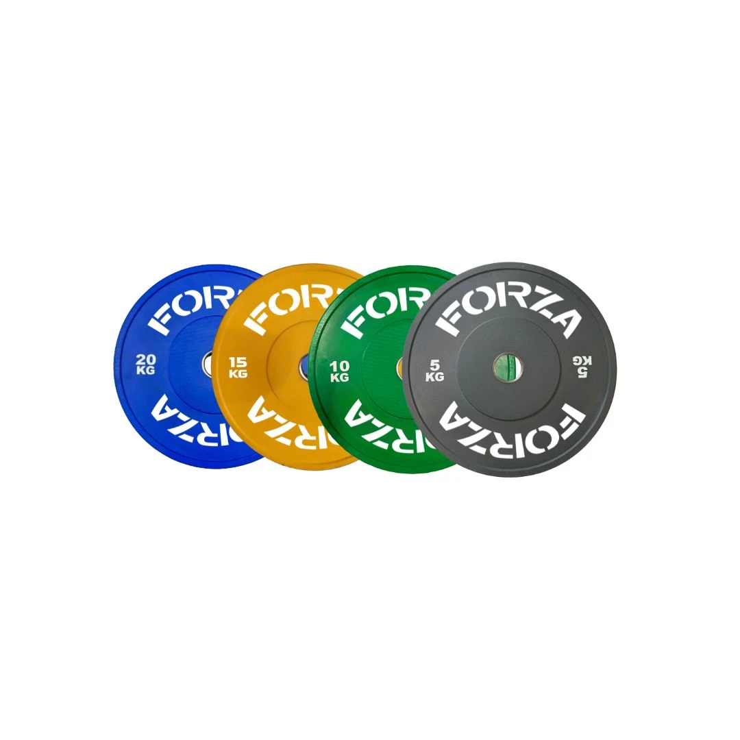 Forza Coloured Bumper Plate Set (100kg) 1 Forza Coloured Bumper Plate Set (100kg)