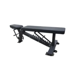 Full Commercial Adjustable Bench (Black/Silver)