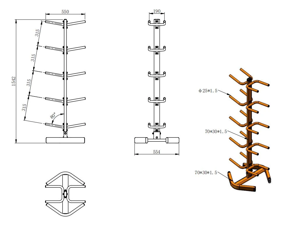 Medicine Ball Rack-Vertical (Holds 10) 2 Medicine Ball Rack-Vertical (Holds 10) - Image 2