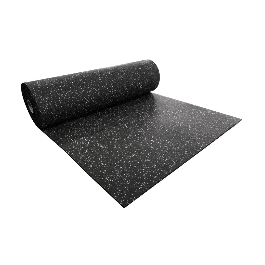 Rubber Flooring Roll White Fleck 3 Rubber Flooring Roll White Fleck - Image 3