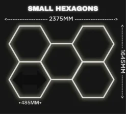 Modular Hex LED Gym Lighting 10 Modular Hex LED Gym Lighting -Core Fitness Gear SMALL HEX LIGHTING