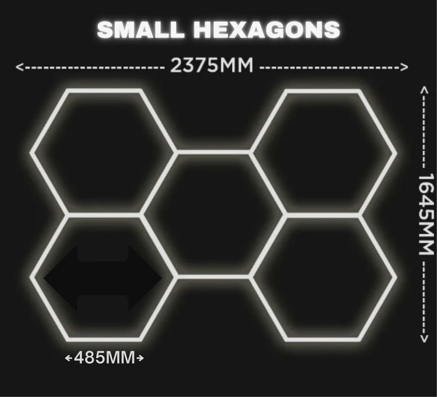 Modular Hex LED Gym Lighting 5 Modular Hex LED Gym Lighting - Image 5