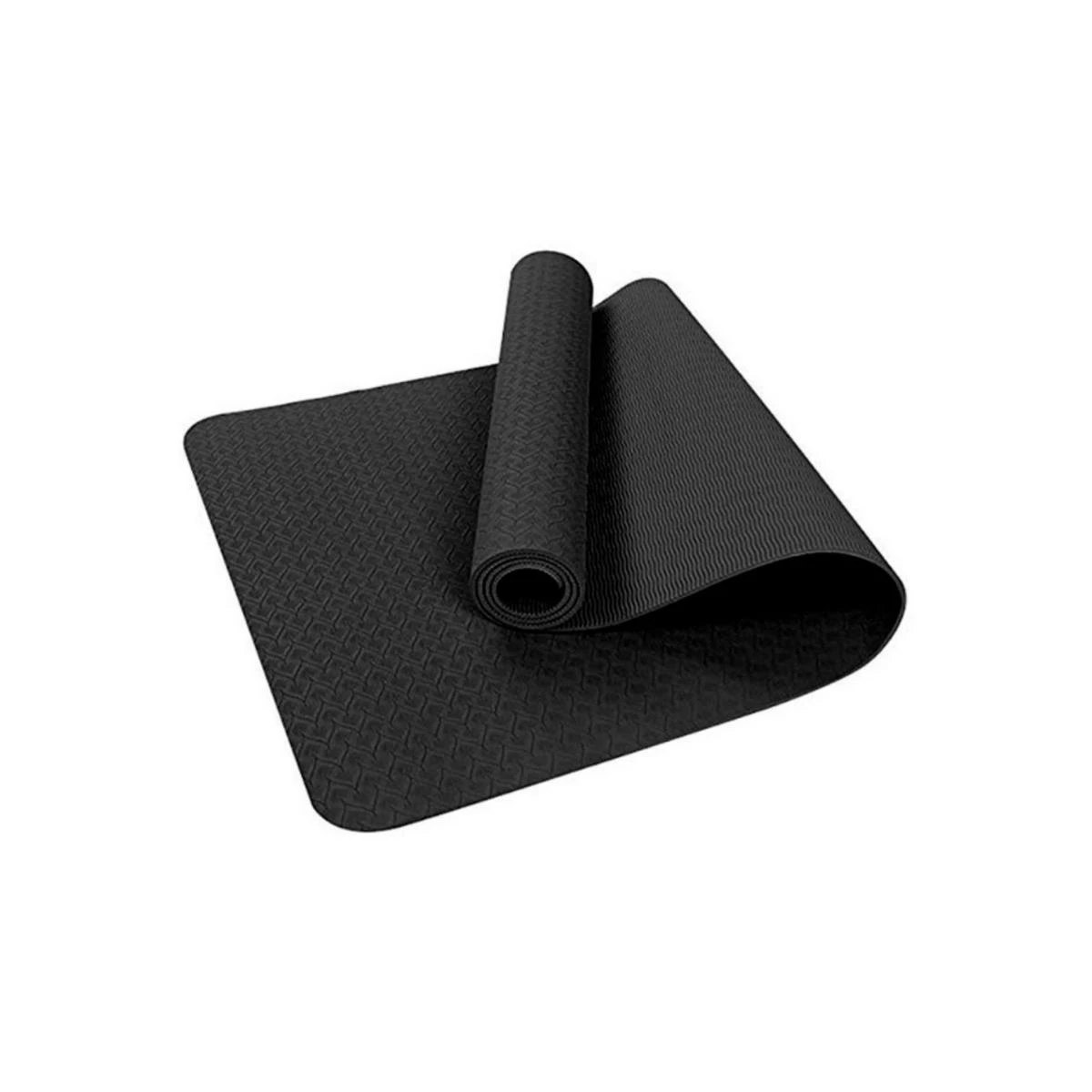 Yoga Mat | 6mm TPE (Black) 1 Yoga Mat | 6mm TPE (Black)