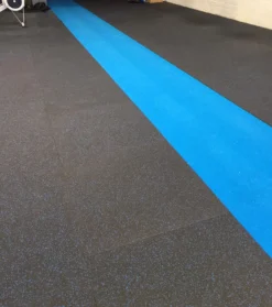 Easy Clean 15mm Black Flooring With Blue Fleck (1m)