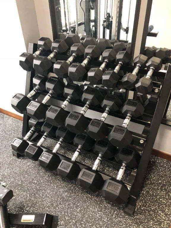 2-25kg Hex Dumbbell With Puls8 Rack 2 2-25kg Hex Dumbbell With Puls8 Rack - Image 2