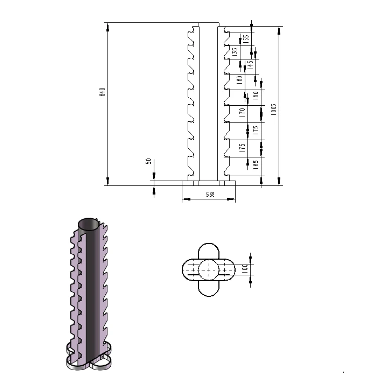 Universal 10 Pair Dumbbell Tower (Round And Hex) 2 Universal 10 Pair Dumbbell Tower (Round And Hex) - Image 2