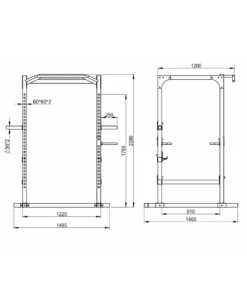 Semi Commercial Power Rack 5 Semi Commercial Power Rack -Core Fitness Gear semi commercial power rack dimensions