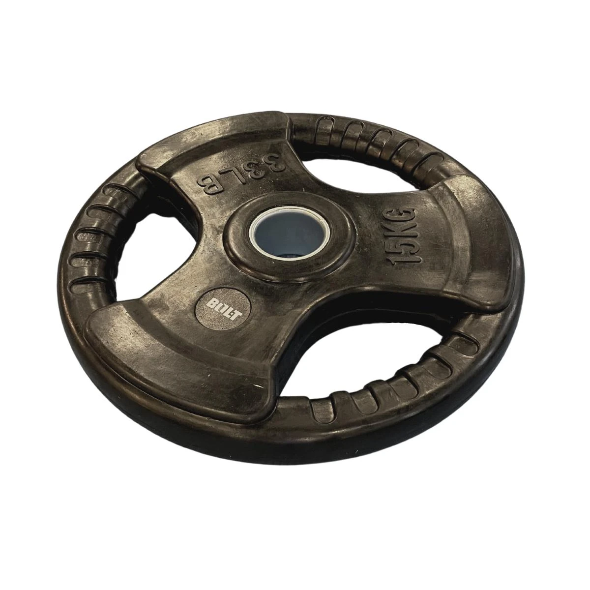 Trigrip Olympic Plates (Rubber Coated) 2 Trigrip Olympic Plates (Rubber Coated) - Image 2