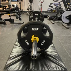 Bolt Strength Urethane Trigrip Plates -Core Fitness Gear urethane weight plate 2 1